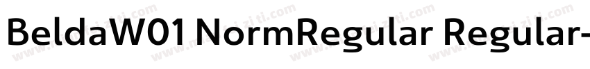 BeldaW01 NormRegular Regular字体转换